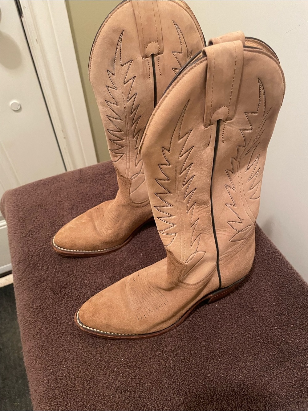Vintage Boulet cowboy boots handcrafted in Canada